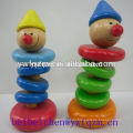 Holz Clown Figur push up Spielzeug für Kinder